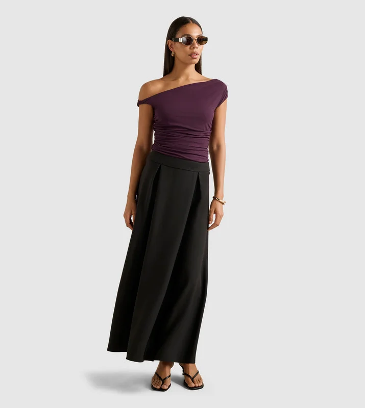 MARIA Pleated Maxi Skirt